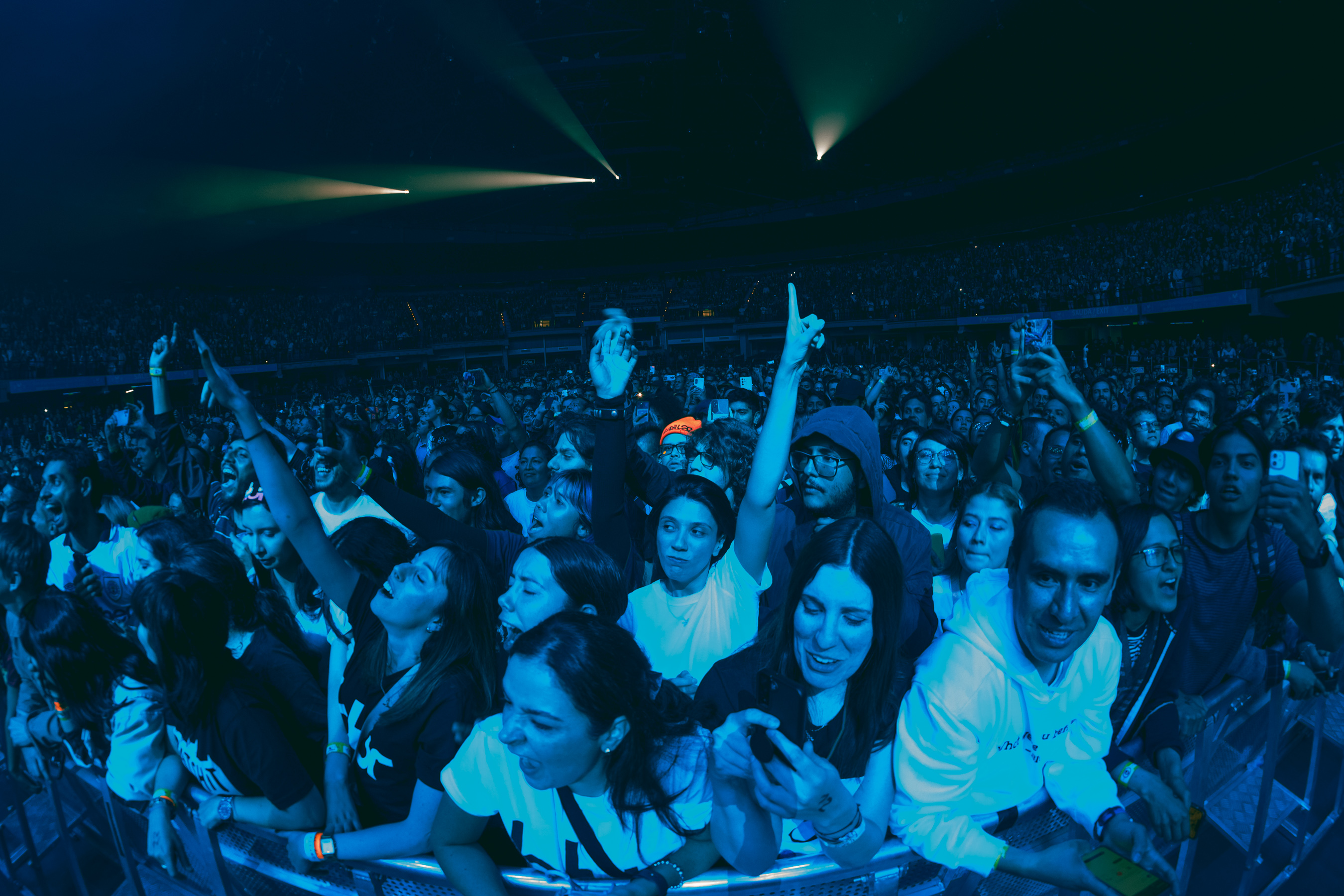 La fuerza del público de Blur en Bogotá